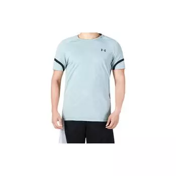 Under Armour Футболка с круглым вырезом и логотипом, мужские топы, синяя 1373701-781 S
