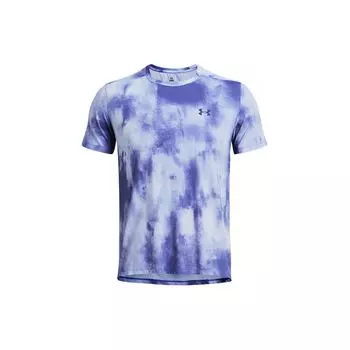 Under Armour Футболка с круглым вырезом и принтом тай-дай, мужские топы, светло-голубой, фиолетовый 1382615-539 L