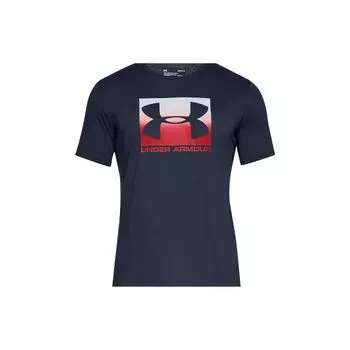 Under Armour Футболка с круглым вырезом и логотипом, мужские футболки, темно-синие 1329581-408 S