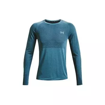 Under Armour Футболка с круглым вырезом и длинным рукавом, мужская, цвет синий 1366500-597 XXL