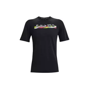 Under Armour Футболка с круглым вырезом и коротким рукавом Embiid Printed, мужские футболки, черная 1366533-001 L