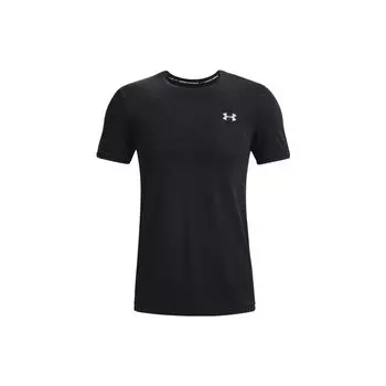 Under Armour Футболка с круглым вырезом и сплошным логотипом, мужская, черная 1370449-001 M