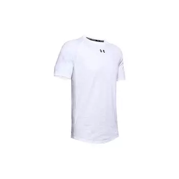 Under Armour Футболка с круглым вырезом и логотипом, стандартный крой, мужские топы, белая 1351570-100 XL