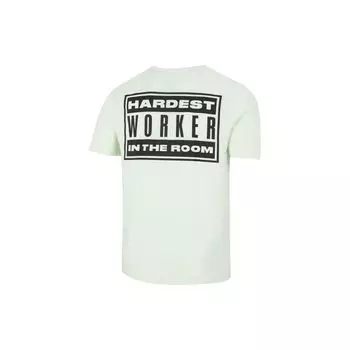 Under Armour Футболка с круглым вырезом и принтом сзади, мужские топы, зеленая 1373744-369 M