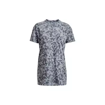 Under Armour Футболка с круглым вырезом и коротким рукавом с принтом тай-дай, женские топы Harbor-Blue 1376745-465 XS