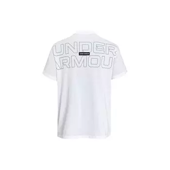 Under Armour Футболка с круглым вырезом Outline Letter Print, мужские топы, белая 1379109-100 L
