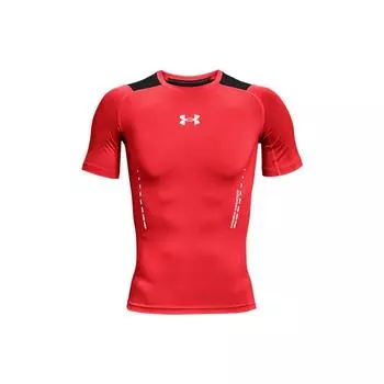 Under Armour Футболка с логотипом American Vintage Dopamine, облегающая, с круглым вырезом, мужская, красная 1370657-628 S
