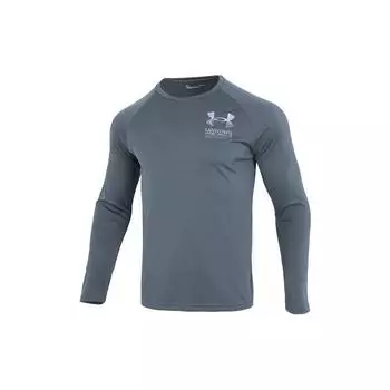 Under Armour Футболка с логотипом и круглым вырезом, реглан, мужская, зеленая 1362298-012 M