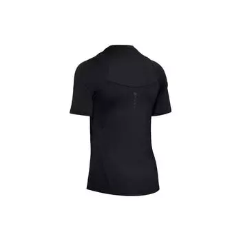 Under Armour Футболка с логотипом и принтом для спорта и фитнеса, дышащая, быстросохнущая, легкая, с коротким рукавом, женская, черная 1355583-001 L