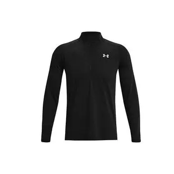 Under Armour Футболка спортивная для бега с застежкой-молнией 1/2, мужская, черная 1361474-001 L