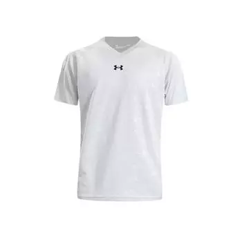 Under Armour свободный крой V-образный вырез короткий рукав футболка унисекс топы светло-серый 21500531-009 XXS