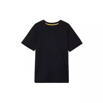 Under Armour Футболка свободного кроя с круглым вырезом и коротким рукавом, однотонная, с принтом, мужская, черная 1383378-001 L