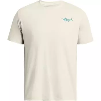 Under Armour Футболка UA Marlin Printed Crew Neck с коротким рукавом для мужчин, цвет Off-White 1382907-273