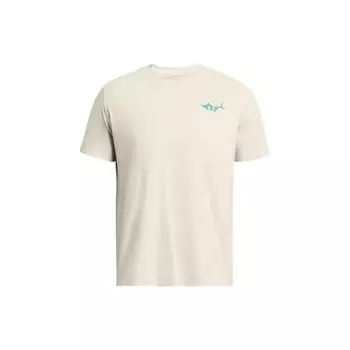 Under Armour Футболка UA Marlin Printed Crew Neck с коротким рукавом для мужчин, цвет Off-White 1382907-273 M