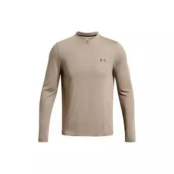 Under Armour Футболка UA Vanish Elite Solid Sweat-Wicking с длинным рукавом и круглым вырезом на молнии 1/4, мужская, коричневая 1382798-203 XL
