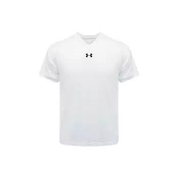 Under Armour Футболка унисекс с логотипом, дышащая, для тренировок и матчей, белая 21500531-100 L