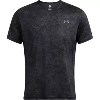 Under Armour Футболка Vanish Elite Vent Training Print с коротким рукавом, дышащая, мужская, черная 1383669-002 M