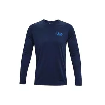 Under Armour Футболка Velocity Casual Breathable Training с длинным рукавом и регланами для мужчин, топы Academy-Blue 1366783-408 M