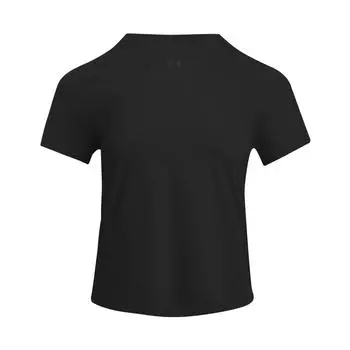 Under Armour Футболка женская Launch Elite Running Cool Series Slim Fit с круглым вырезом и коротким рукавом, женские топы, черная 1389565-002 S