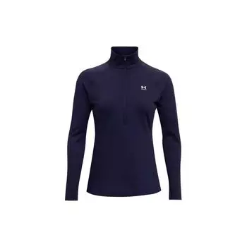 Under Armour FW22 Брендовый логотип с принтом воротника-стойки и длинными рукавами Куртка женская темно-синяя 1368699-410 L
