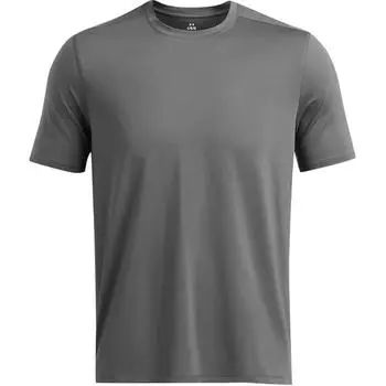 Under Armour FW24 Breathable Short Sleeve T-Shirt Men Tops Gray 1386973-025 M