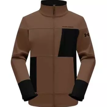 Under Armour FW24 Hiking Comfortable Versatile Fashion Long Sleeve Jacket Men Jacket Brown 14412146-0073 S