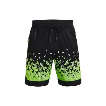 Under Armour Geometric Pattern Printed Casual Loose Shorts Men shorts Green 1374316-001 XXL