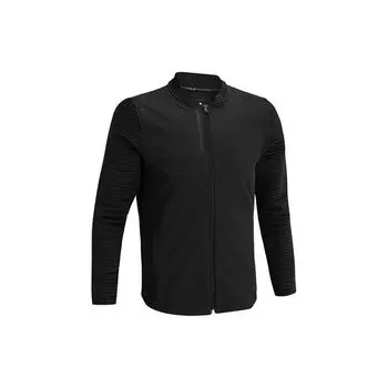 Under Armour Golf Sport Сплошной цвет с воротником-стойкой на молнии Мужская верхняя одежда Черный 1360510-001 M