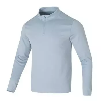 Under Armour Half-Zip Sports Training Comfortable Breathable Long Sleeve T-Shirt Men Tops Blue 1387434-465 XL