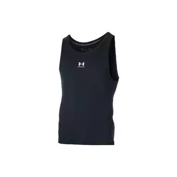 Under Armour Heat Gear Solid Slim Fit Sleeveless Tank Top Men Tops Black 1371947-001 XL