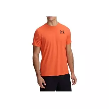 Under Armour HeatGear Fitted Comfortable Stylish Soft Versatile Solid Color Short Sleeve T-Shirt Men Tops Orange 6000939-847 XL