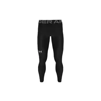 Under Armour HeatGear компрессионные дышащие тренировочные брюки для бега и фитнеса мужские штаны черные 1361586-001 L