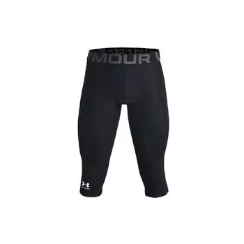 Under Armour HeatGear компрессионные шорты для тренировок с принтом логотипа до колена, мужские шорты черного цвета 1368353-001 XXXL