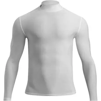 Under Armour HeatGear Спортивная Серия Lifestyle SS25 Дышащая футболка с длинным рукавом и полувысоким воротом для фитнеса Мужские топы Белый 1390099-100 S