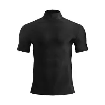 Under Armour HeatGear Удобная мягкая дышащая приятная для кожи футболка с коротким рукавом для мужчин, черный цвет 1390098-001 L