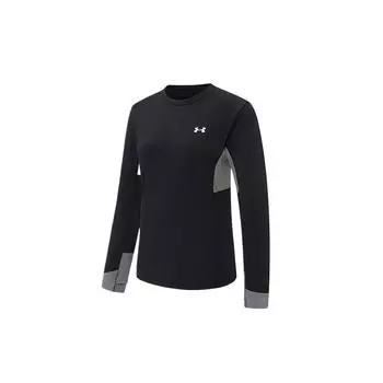 Under Armour Hiking Casual Comfortable Sports Sweat-Wicking Crew Neck Long Sleeve T-Shirt Women Tops Dark-Twilight 14423272-0033 XS