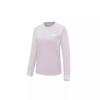 Under Armour Hiking Casual Comfortable Sports Sweat-Wicking Round Neck Long Sleeve T-Shirt Women T-Shirt Lotus-Pink 14423272-0042 S