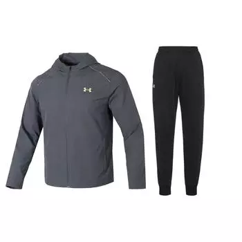 Under Armour Hooded Long Sleeve Top And Elastic Pants Casual Sports Set Men sets 1376795-02523600704-001 XXL
