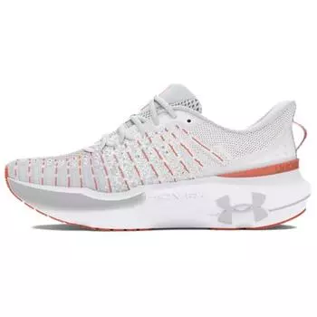 Under Armour HOVR Infinite Elite Halo Grey Flare Orange Men Sneakers White 3027189-104 41