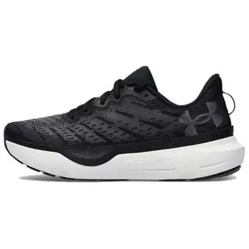 Under Armour HOVR Infinite Pro Breeze - Черно-белые женские кроссовки Антрацит 3027197-001 35.5