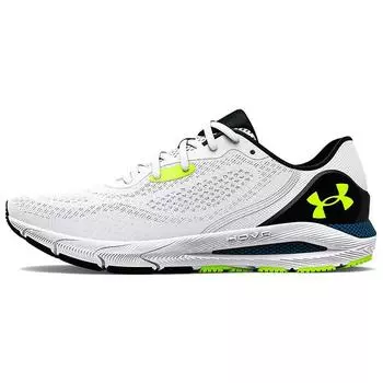 Under Armour HOVR Sonic 5 белые светоотражающие желтые мужские кроссовки 3024898-100 40.5