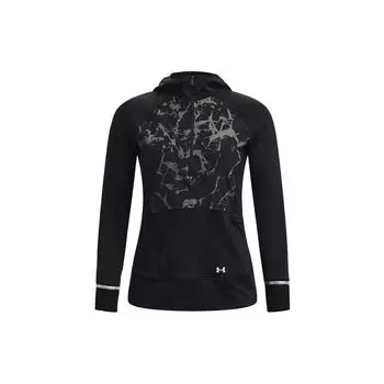 Under Armour Худи-пуловер на молнии до середины с принтом для женщин, черное 1373206-001 S
