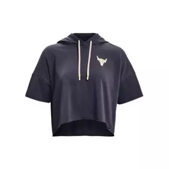 Under Armour Худи с коротким рукавом и принтом на спине Женские худи Фиолетовый 1376296-558 L