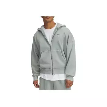 Under Armour Icon Comfortable Fashion Solid Color Versatile Casual Hoodie Men hoodies Silicon-Green 6000651-348 XL