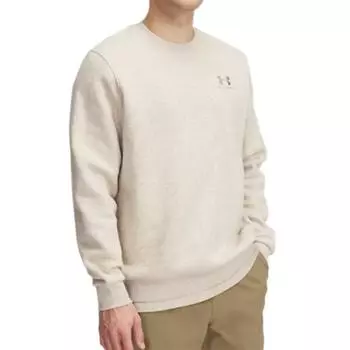 Under Armour Icon Comfortable Stylish Logo Simple Soft Long Sleeve Shirt Men shirts Off-White 1374250-204 XL