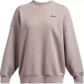 Under Armour Icon Round Neck Training Comfort Sweatshirt Women sweatshirt Pink Purple 1386486-015 S