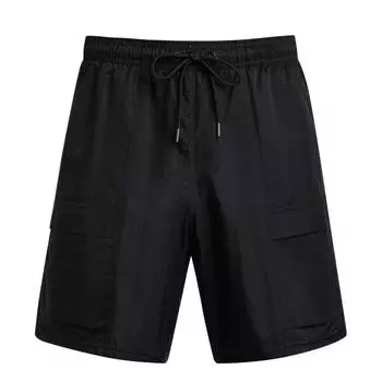 Under Armour Icon Volley Holiday Leisure Series Woven Sports Durable Three-Quarter Casual Shorts Men shorts Black 1390240-001 XL