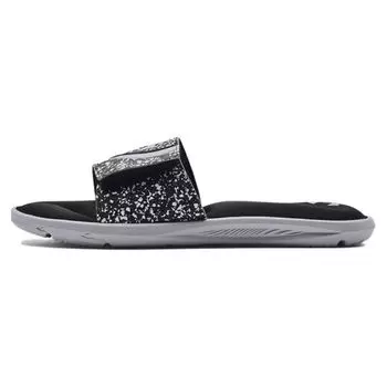 Under Armour Ignite 6 Graphic Strap Slide Black Mod Серые мужские кроссовки 3024450-007 40