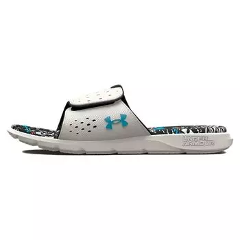 Under Armour Ignite 7 Graphic Footbed Slide Grey Mist Женские кроссовки с цветочным принтом Blue-Surf 3026029-100 38