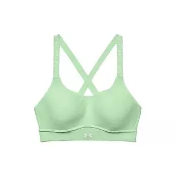 Under Armour Infinity Covered Средняя интенсивность тренировки Йога спортивный бюстгальтер женское нижнее белье зеленый 1363353-335 XS